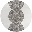Alora Decor Charming 10' Round Grey/Gray/Rust/Blue Hand-Tufted Area Rug