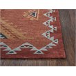Alora Decor Durango 10' x 13' Southwest/Tribal Rust/Multi Hand-Tufted Area Rug
