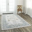 Alora Decor Elect 9' x 12' Ivory/Blue/Brown/Gray Power-Loomed/Hybrid Area Rug