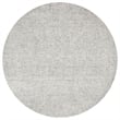 Alora Decor London 10' Round Solid Gray/Gray/Rust/Blue Hand-Tufted Area Rug