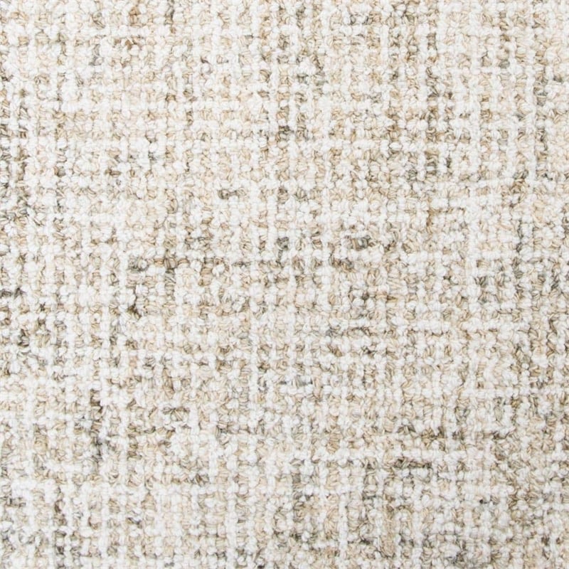 Alora Decor London 10' Round Solid Gray/Gray/Rust/Blue Hand-Tufted Area Rug