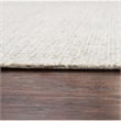 Alora Decor London 10' Round Solid Gray/Gray/Rust/Blue Hand-Tufted Area Rug