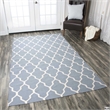 Alora Decor Elect 9' x 12' Lt. Gray/Blue/Brown Power-Loomed/Hybrid Area Rug