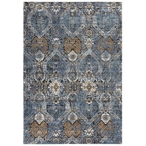 Alora Decor Elect 10' x 13' Gray/Blue/Brown Power-Loomed/Hybrid Area Rug