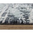 Alora Decor Elect 9' x 12' Abstract Gray/Gray /Blue Power-Loomed/Hybrid Area Rug