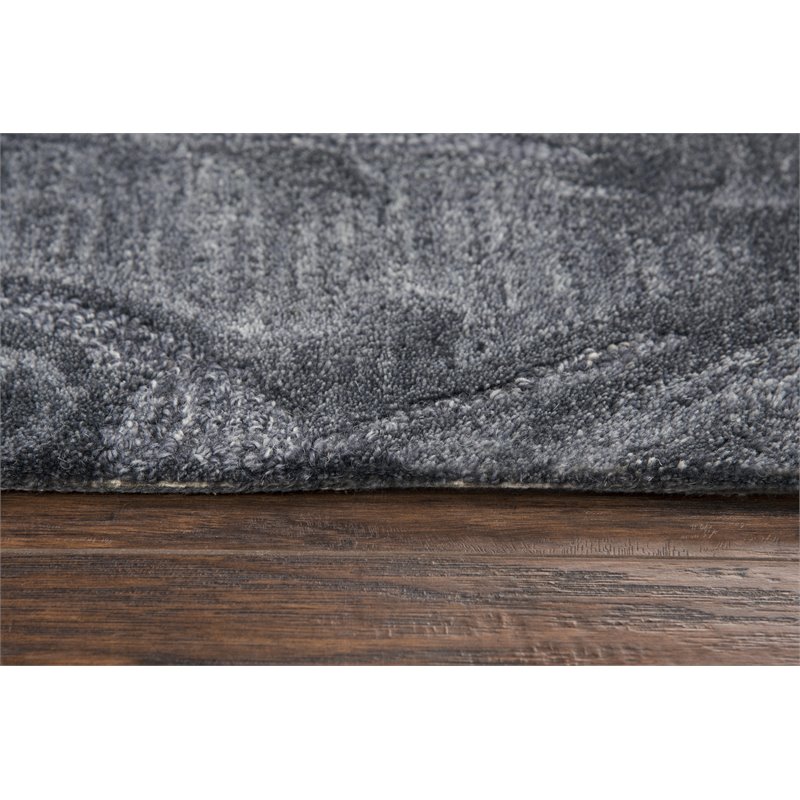 Alora Decor Emerson 9' x 12' Dk.Grey/Gray/Rust/Blue Hand-Tufted Area Rug