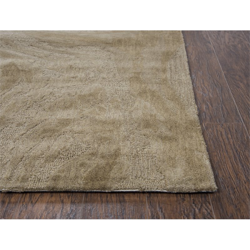 Alora Decor Emerson 10' x 13' Abstract Brown/Gray/Rust/Blue Hand-Tufted Area Rug