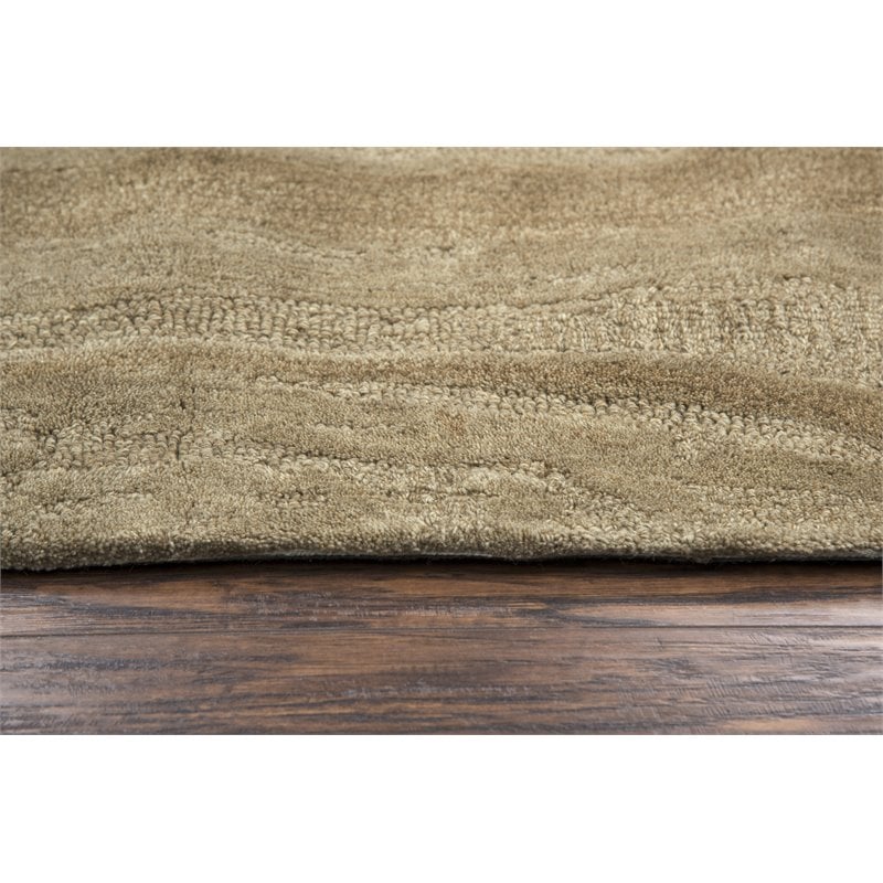 Alora Decor Emerson 10' x 13' Abstract Brown/Gray/Rust/Blue Hand-Tufted Area Rug
