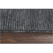 Alora Decor Emerson 10' x 13' Solid Dk. Grey/Gray/Rust/Blue Hand-Tufted Area Rug