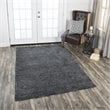 Alora Decor Emerson 9' x 12' Damask Dk. Grey/Gray/Rust/Blue Hand-Tufted Area Rug