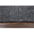 Alora Decor Emerson 9' x 12' Damask Dk. Grey/Gray/Rust/Blue Hand-Tufted Area Rug