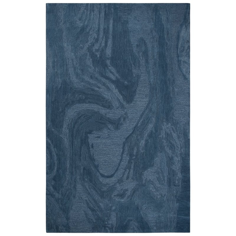 Alora Decor Emerson 9' x 12' Abstract Blue/Gray/Rust/Blue Hand-Tufted Area Rug