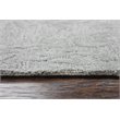 Alora Decor Emerson 9' x 12' Damask Grey/Gray/Rust/Blue Hand-Tufted Area Rug