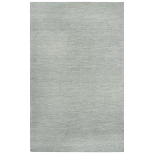 alora decor emerson 10' x 13' solid grey/gray/rust/blue hand-tufted area rug