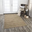 Alora Decor Emerson 9' x 12' Solid Brown/Gray/Rust/Blue Hand-Tufted Area Rug