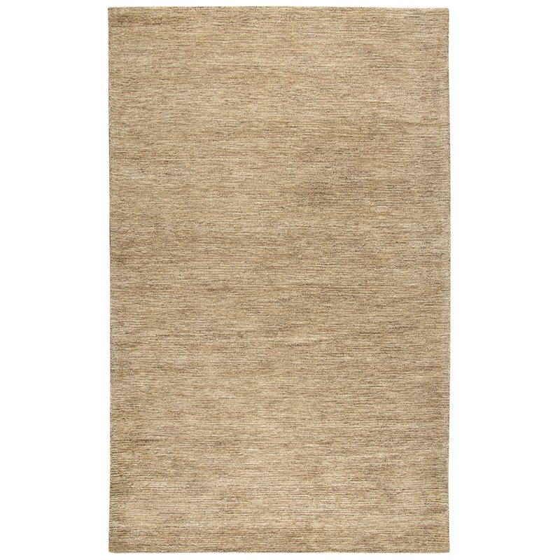 Alora Decor Emerson 9' x 12' Solid Brown/Gray/Rust/Blue Hand-Tufted Area Rug