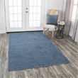 Alora Decor Emerson 9' x 12' Damask Blue/Gray/Rust/Blue Hand-Tufted Area Rug