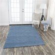 Alora Decor Emerson 9' x 12' Solid Blue/Gray/Rust/Blue Hand-Tufted Area Rug