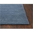 Alora Decor Emerson 9' x 12' Solid Blue/Gray/Rust/Blue Hand-Tufted Area Rug