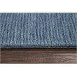 Alora Decor Emerson 9' x 12' Solid Blue/Gray/Rust/Blue Hand-Tufted Area Rug