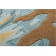 Alora Decor Flare 9' x 12' Abstract Blue/Grey/Teal/Gold Hand-Tufted Area Rug