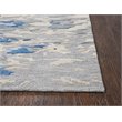 Alora Decor Flare 10' x 13' Abstract Blue/Dk Blue/Grey Hand-Tufted Area Rug