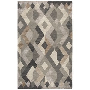 Alora Decor Geneva 10' x 13' Geometric Natural/Ivory Hand-Tufted Area Rug