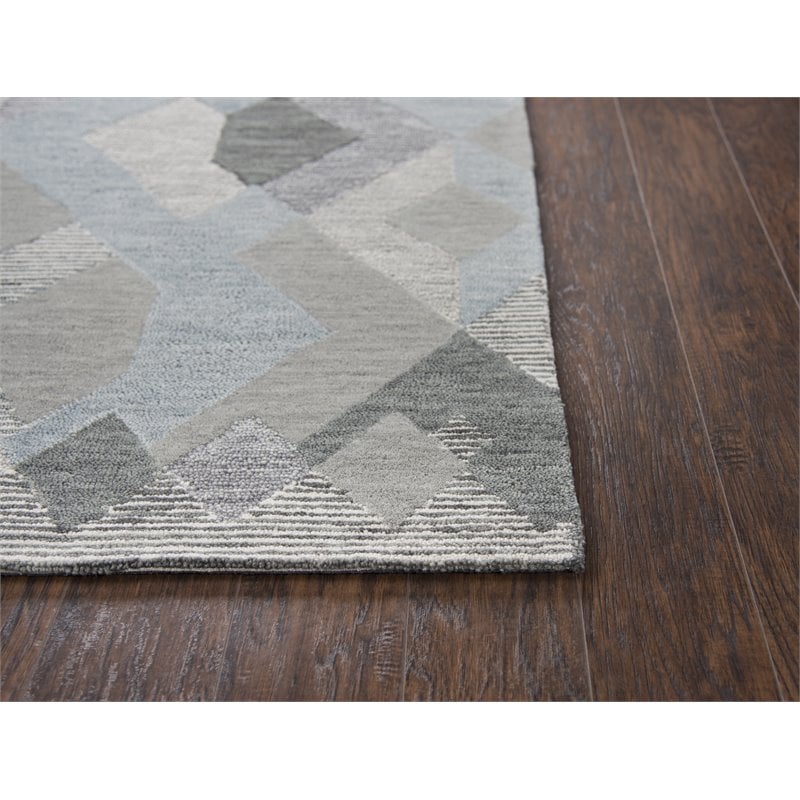 Alora Decor Geneva 10' x 13' Geometric Natural/Ivory Hand-Tufted Area Rug