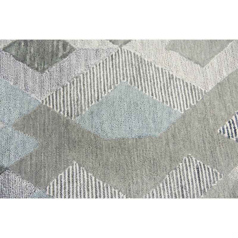 Alora Decor Geneva 10' x 13' Geometric Natural/Ivory Hand-Tufted Area Rug