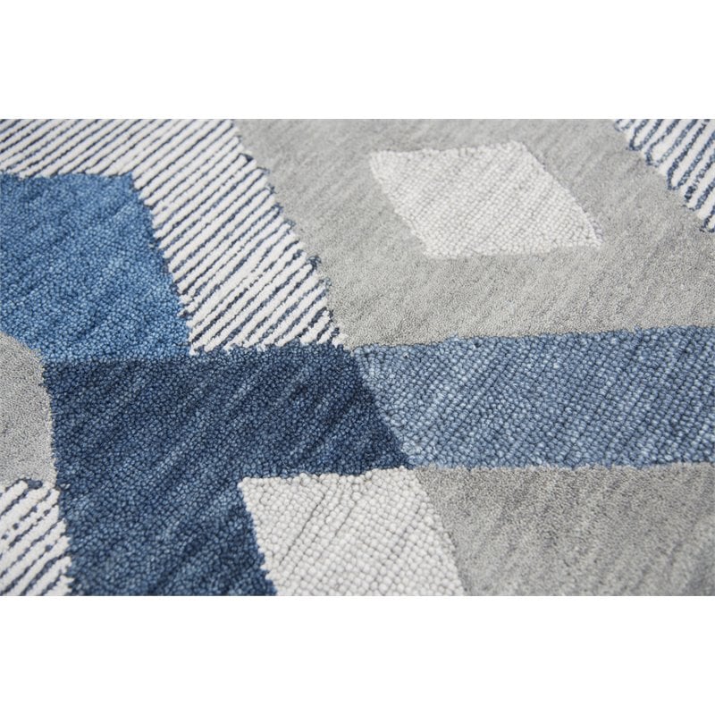 Alora Decor Geneva 10' x 13' Geometric Natural/Ivory Hand-Tufted Area Rug