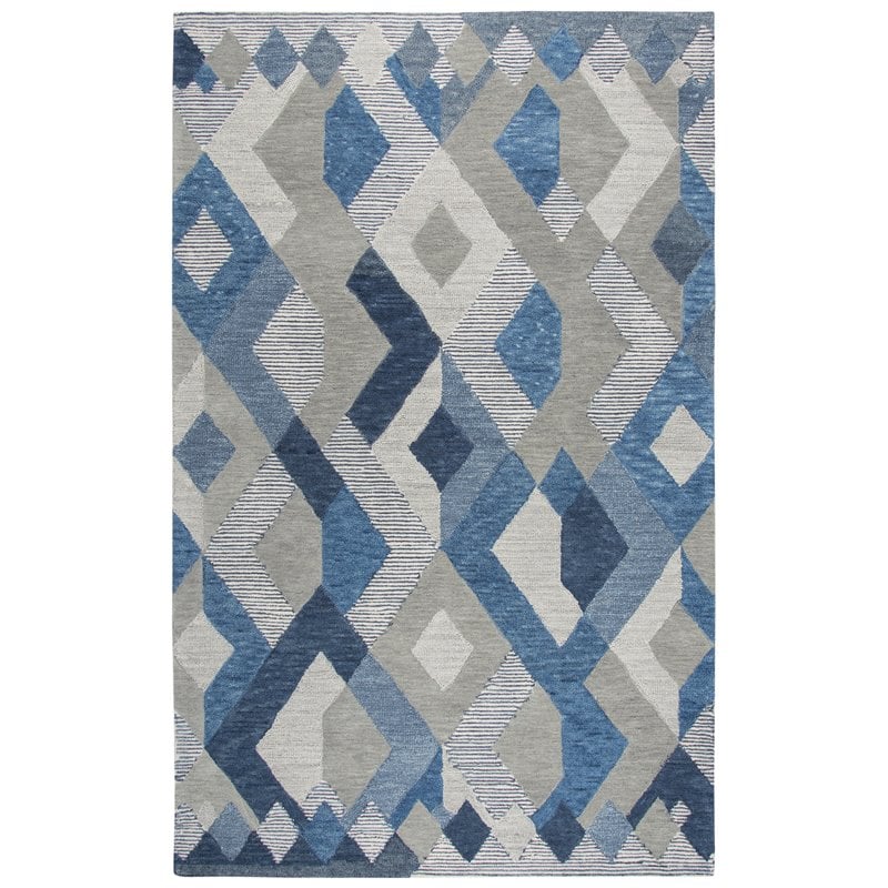 Alora Decor Geneva 10' x 13' Geometric Natural/Ivory Hand-Tufted Area Rug