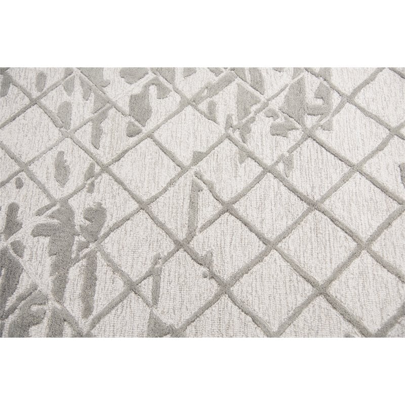 Alora Decor Geneva 10' x 13' Abstract Natural/Ivory Hand-Tufted Area Rug