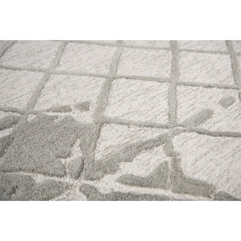 Alora Decor Geneva 10' x 13' Abstract Natural/Ivory Hand-Tufted Area Rug