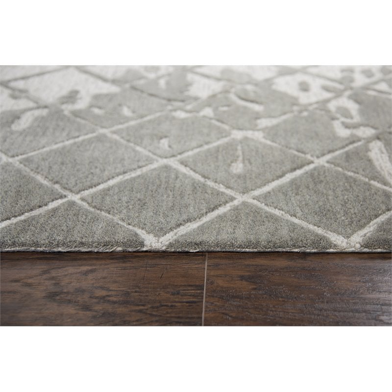 Alora Decor Geneva 10' x 13' Abstract Natural/Ivory Hand-Tufted Area Rug