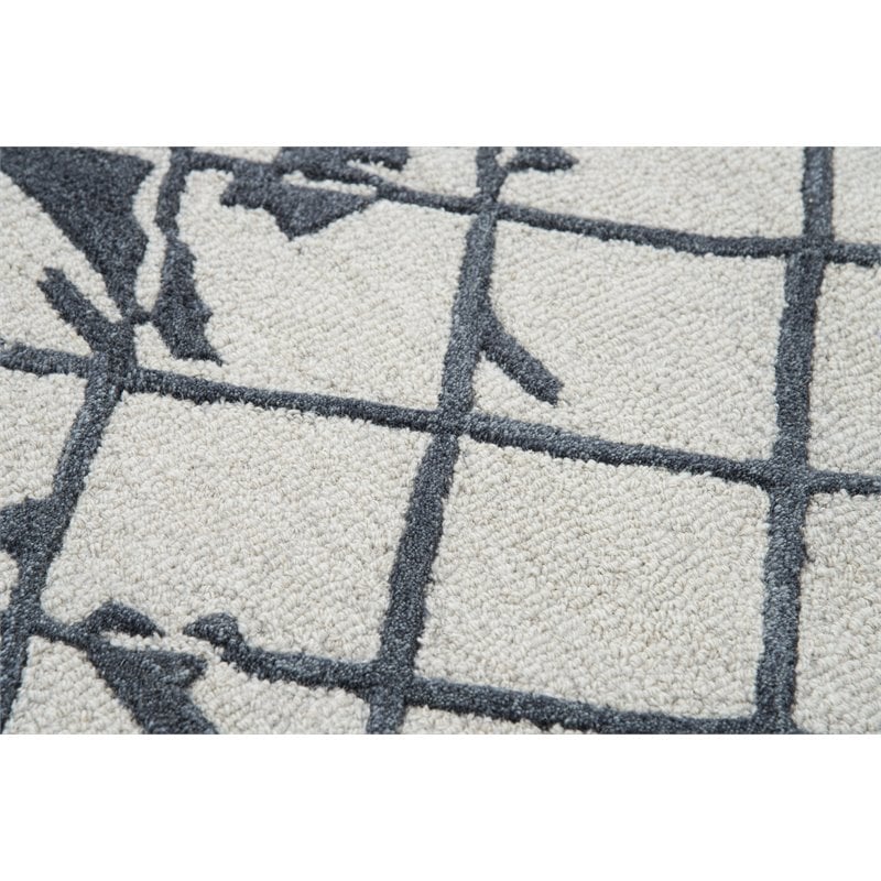 Alora Decor Geneva 10' x 13' Abstract Natural/Ivory Hand-Tufted Area Rug