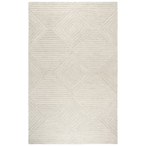 Alora Decor Geneva 10' x 13' Solid Natural/Ivory Hand-Tufted Area Rug