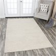 Alora Decor Geneva 9' x 12' Solid Natural/Ivory Hand-Tufted Area Rug