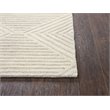 Alora Decor Geneva 9' x 12' Solid Natural/Ivory Hand-Tufted Area Rug