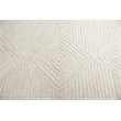 Alora Decor Geneva 9' x 12' Solid Natural/Ivory Hand-Tufted Area Rug