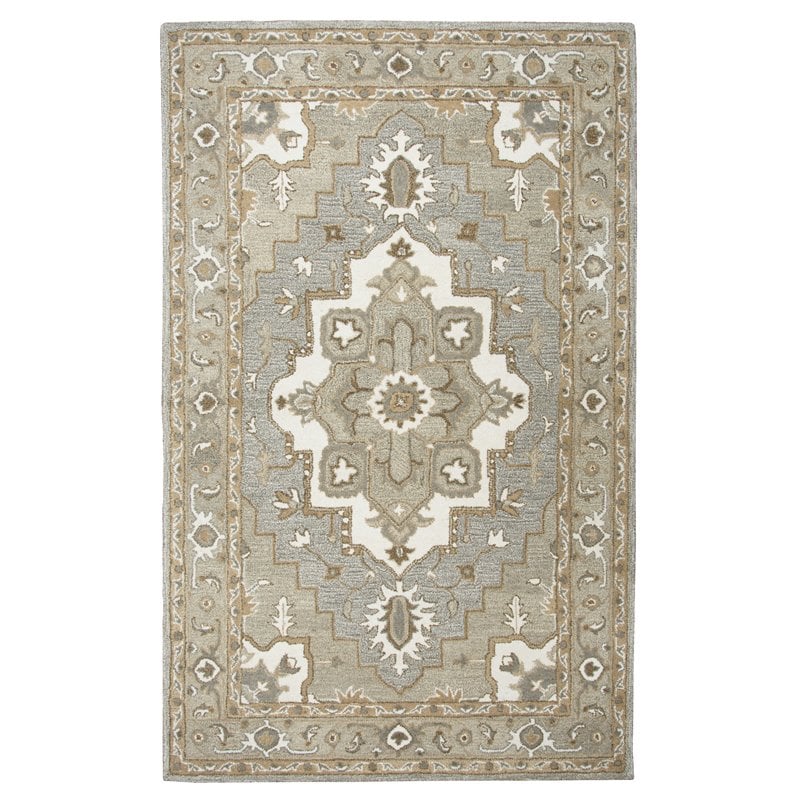 Alora Decor Makalu 10' x 13' Oriental Gray/Natural Hand-Tufted Area Rug