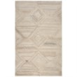 Alora Decor Makalu 10' x 13' Geometric/Solid Ivory /Natural Hand-Tufted Area Rug