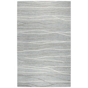 Alora Decor Geneva 10' x 13' Lines Gray/Ivory Hand-Tufted Area Rug