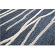 Alora Decor Geneva 10' x 13' Lines Navy/Ivory Hand-Tufted Area Rug