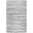 Alora Decor Geneva 9' x 12' Lines Gray/Ivory Hand-Tufted Area Rug