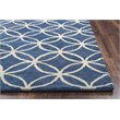 Alora Decor Holland 10' x 14' Geometric Blue/Ivory Hand-Tufted Area Rug