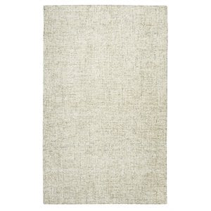 Alora Decor London 12' x 15' Solid Beige/Gray/Rust/Blue Hand-Tufted Area Rug