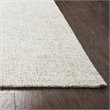 Alora Decor London 9' x 12' Solid Beige/Gray/Rust/Blue Hand-Tufted Area Rug
