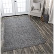 Alora Decor London 9' x 12' Tweed Black/Gray/Rust/Blue Hand-Tufted Area Rug