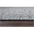 Alora Decor London 9' x 12' Tweed Black/Gray/Rust/Blue Hand-Tufted Area Rug