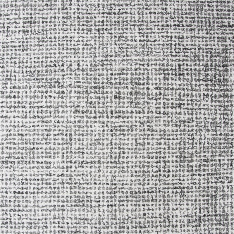Alora Decor London 9' x 12' Solid Gray/Gray/Rust/Blue Hand-Tufted Area Rug